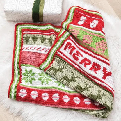 Annie's Attic Crochet Festive Christmas Crochet Afghans (Softcover) 871890
