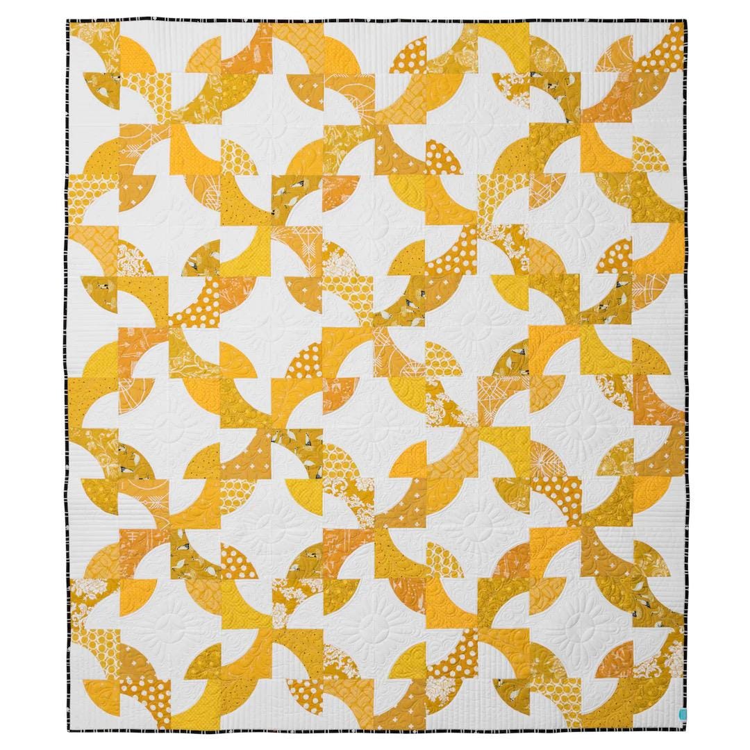 Sew Kind of Wonderful Mod Journey Quilt Pattern #423 Finished Size 60"x70" (SKW Rulers Sold Separately)