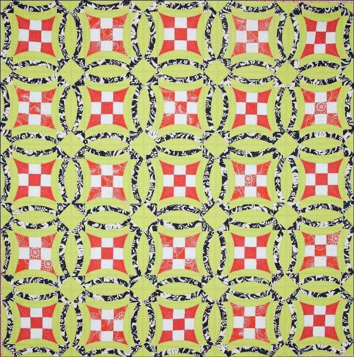 Sew Kind of Wonderful Urban Nine Patch Quilt Pattern #109 Finished Size: 60"x60" (SKW Rulers Sold Separately)