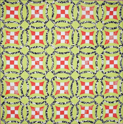 Sew Kind of Wonderful Urban Nine Patch Quilt Pattern #109 Finished Size: 60"x60" (SKW Rulers Sold Separately)
