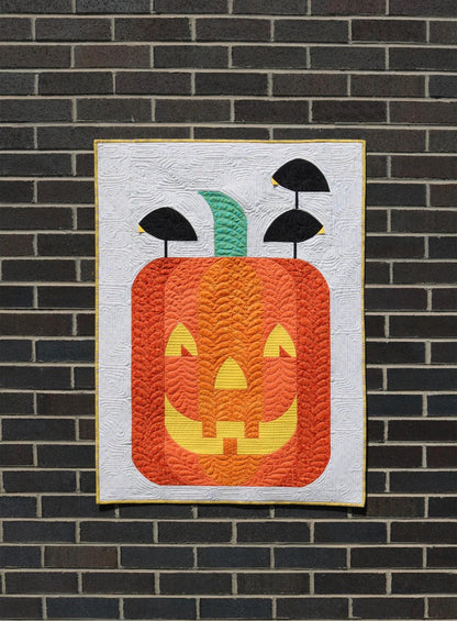 Sew Kind of Wonderful Posh Jack-O Quilt Pattern #462 Finished Size 28"x38" (SKW Rulers Sold Separately)