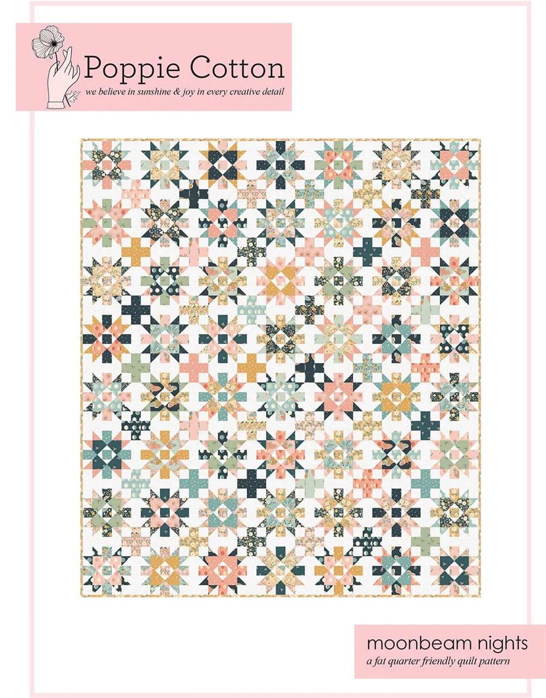Poppie Cotton Moonbeam Nights Quilt Pattern MDP23120 - 3 Size Variations Per Pattern