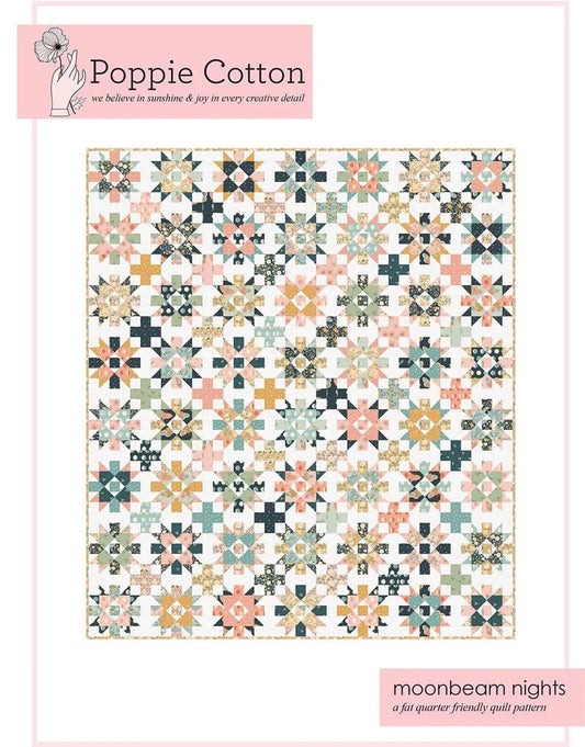Poppie Cotton Moonbeam Nights Quilt Pattern MDP23120 - 3 Size Variations Per Pattern