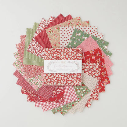 Tilda Creating Memories Winter Reds & Greens Fabric Collection 32pc 5" Charm Pack Authentic Premium 100% Cotton Fabrics
