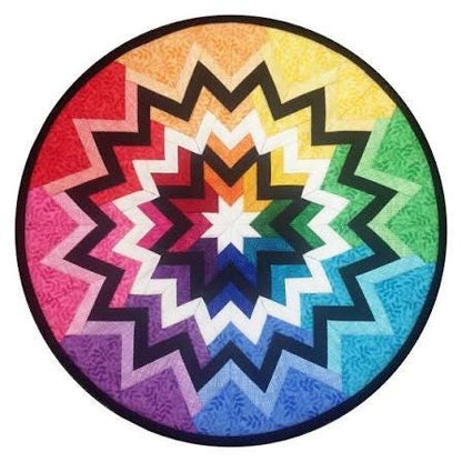 Plum Easy Patterns Kaleidoscope Centerpiece 17" Folded Star Table Topper Pattern PEP-127
