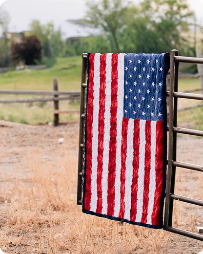LIMITED EDITION Shannon Fabrics Borderline Minky Kit Let Freedom Ring