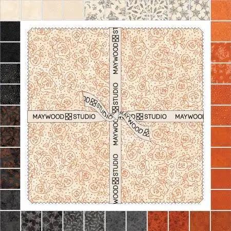 Maywood Studio Spooky Stitches Fabric Collection 10" Stacker Layer Cake Authentic Premium 100% Cotton Fabrics