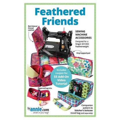 ByAnnie Feathered Friends Sewing Machine Accessories Pattern (14 Colors of 18"x54" Mesh Packs Sold Separately)