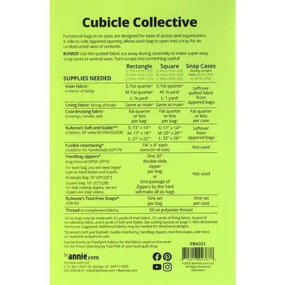 ByAnnie Cubicle Collective Bag Pattern (14 Colors of 18"x54" Mesh Packs Sold Separately)