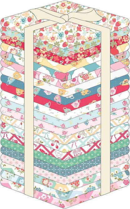 Poppie Cotton Rosy Cheeks Fabric Collection 24pc Fat Quarter Bundle Authentic Premium 100% Cotton Fabrics