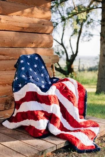 LIMITED EDITION Shannon Fabrics Borderline Minky Kit Let Freedom Ring