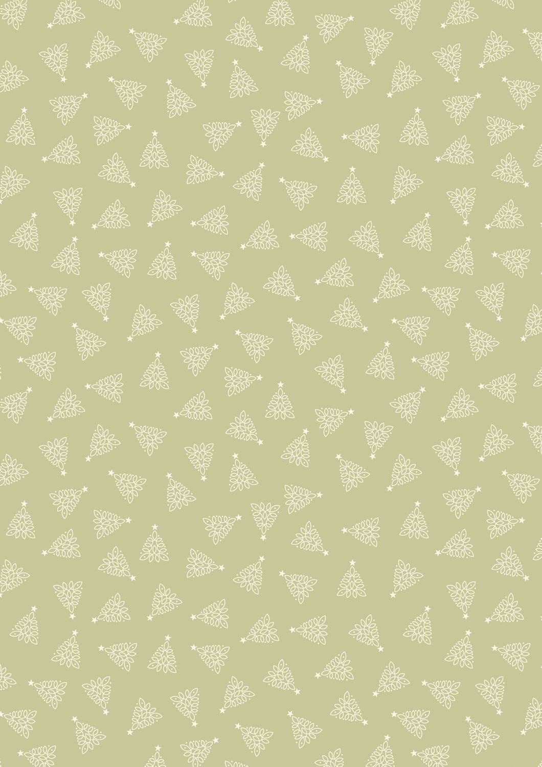 Lewis & Irene Celtic Christmas Fabric Collection Celtic Trees on Festive Sage C131B Authentic Premium 100% Cotton Quilt Shop Quality Fabrics