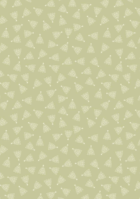 Lewis & Irene Celtic Christmas Fabric Collection Celtic Trees on Festive Sage C131B Authentic Premium 100% Cotton Quilt Shop Quality Fabrics