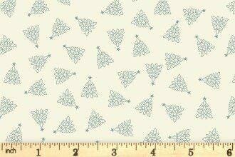 Lewis & Irene Celtic Christmas Fabric Collection Celtic Trees on Cream C131A Authentic Premium 100% Cotton Quilt Shop Quality Fabrics