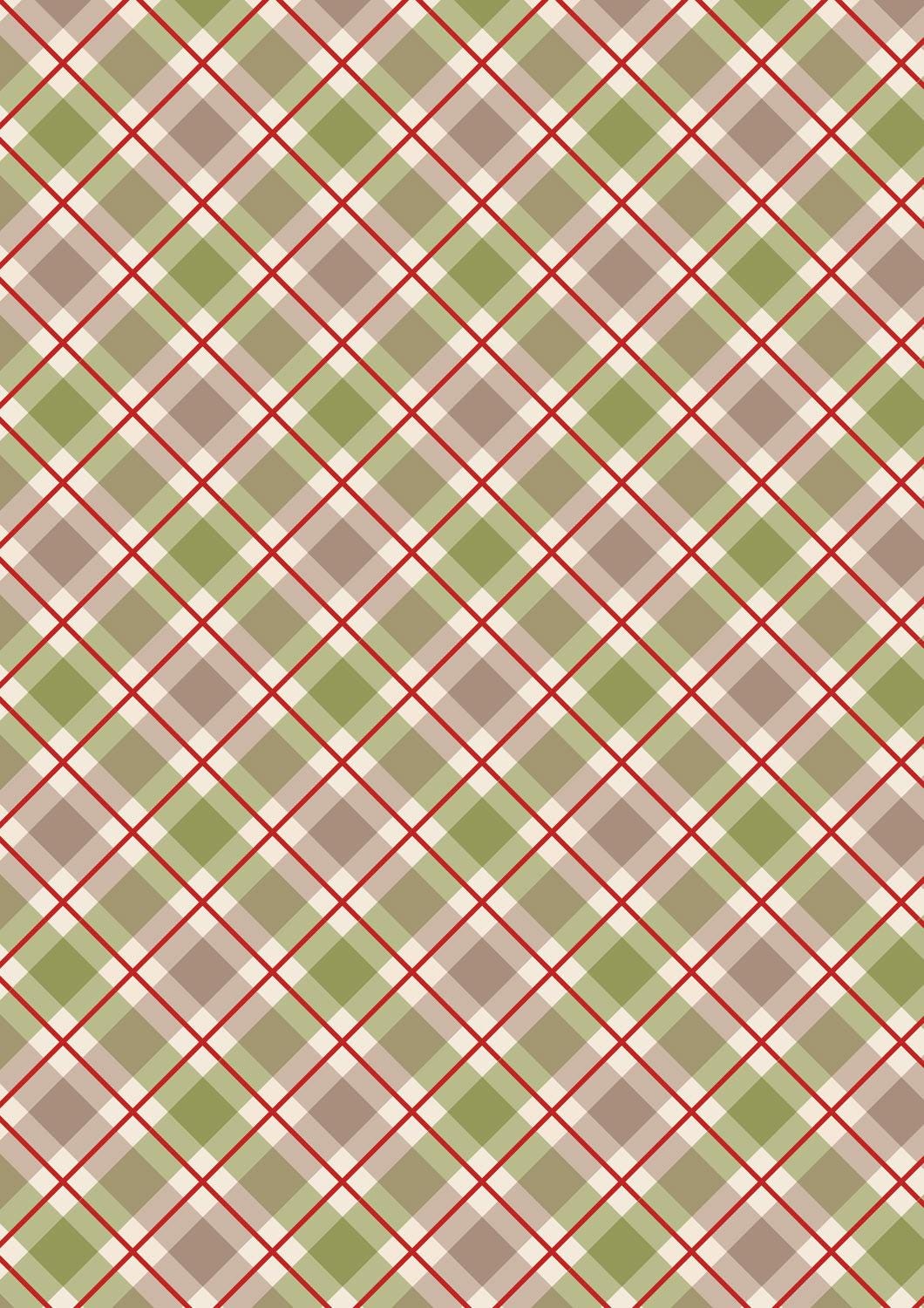 Lewis & Irene Celtic Christmas Fabric Collection Highland Check C132B Authentic Premium 100% Cotton Quilt Shop Quality Fabrics