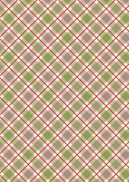 Lewis & Irene Celtic Christmas Fabric Collection Highland Check C132B Authentic Premium 100% Cotton Quilt Shop Quality Fabrics