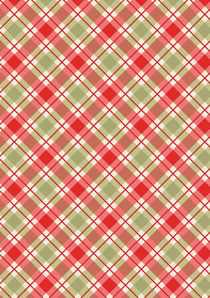 Lewis & Irene Celtic Christmas Fabric Collection Christmas Check C132C Authentic Premium 100% Cotton Quilt Shop Quality Fabrics