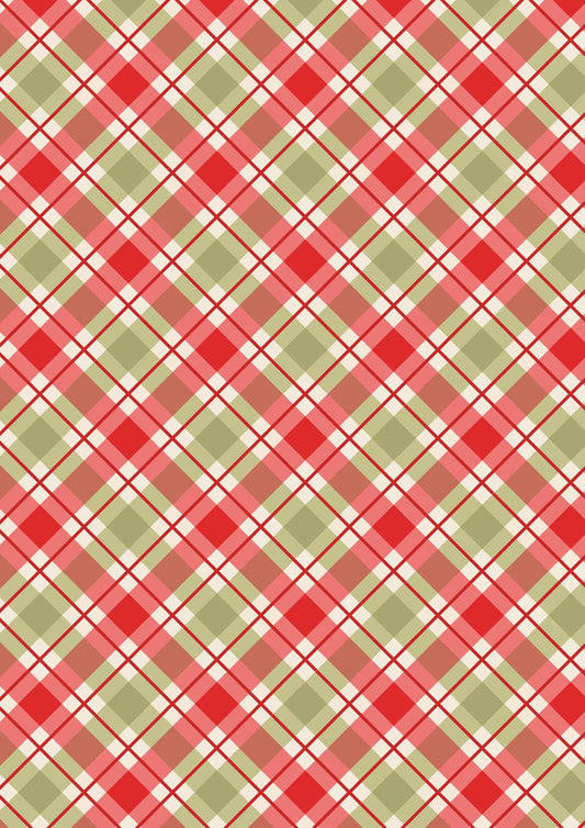 Lewis & Irene Celtic Christmas Fabric Collection Christmas Check C132C Authentic Premium 100% Cotton Quilt Shop Quality Fabrics