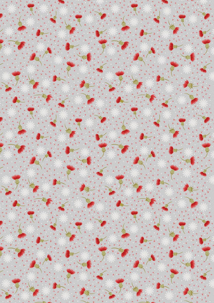 Lewis & Irene Celtic Christmas Fabric Collection Thistledown on Silver C134A Authentic Premium 100% Cotton Quilt Shop Quality Fabrics