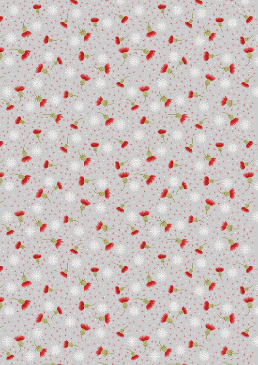 Lewis & Irene Celtic Christmas Fabric Collection Thistledown on Silver C134A Authentic Premium 100% Cotton Quilt Shop Quality Fabrics