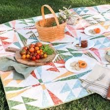 Art Gallery Walden Pond Quilt Kit Featuring Sewcial Bee Collective Summer Homestead Fabric Collection Authentic Premium 100% Cotton Fabrics