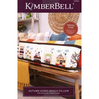 Kimberbell Autumn Acres Bench Pillow Collection (Options: Pattern Book w/Code, Embellishment Kit, Fabric Kit, Thread Set)