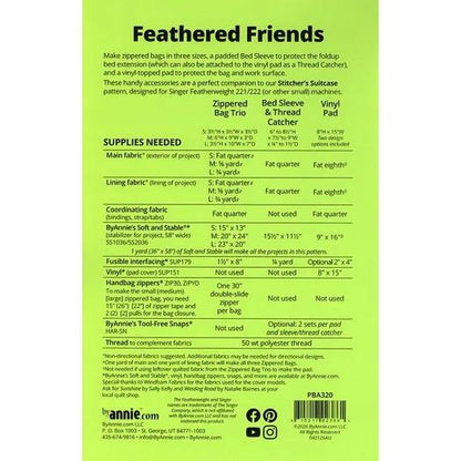 ByAnnie Feathered Friends Sewing Machine Accessories Pattern (14 Colors of 18"x54" Mesh Packs Sold Separately)