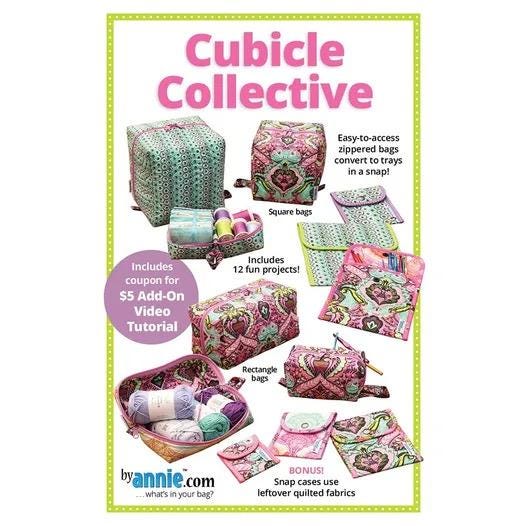 ByAnnie Cubicle Collective Bag Pattern (14 Colors of 18"x54" Mesh Packs Sold Separately)