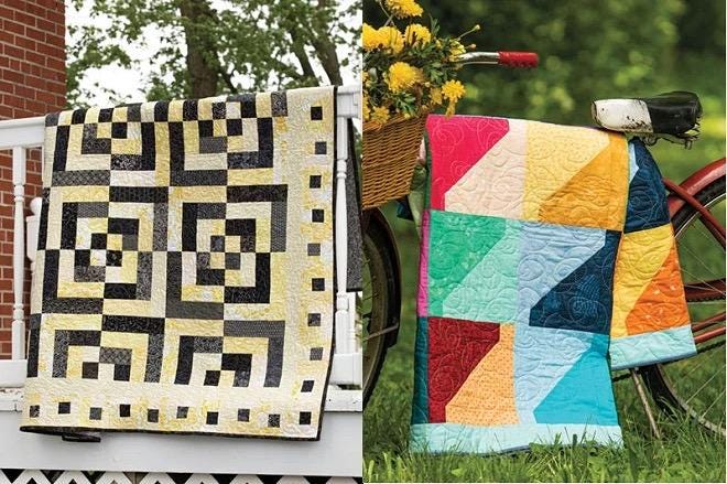 Annie's Quilting Let's Get Scrappy Quilt Pattern Book - 9 Stash-Busting Quilt Designs (Softcover) A141484