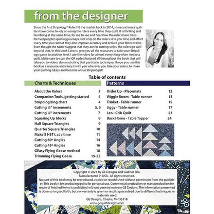 GE Designs Master Your Stripology Rulers - Take Your Stripology Rulers Beyond Just Cutting Strips, Squares, and Rectangles (Spiral Bound)