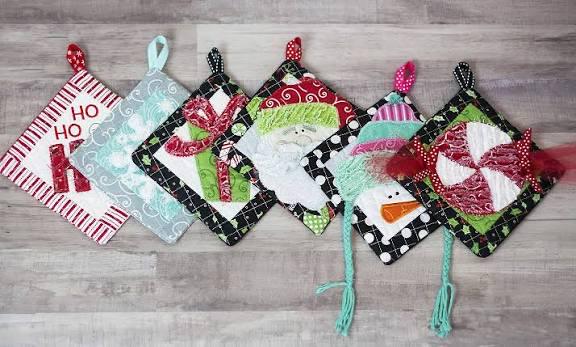 RETIRED!! Kimberbell That's Sew Chenille: Christmas Hot Pads ME CD