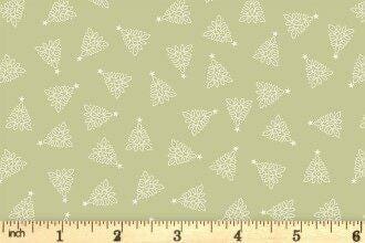 Lewis & Irene Celtic Christmas Fabric Collection Celtic Trees on Festive Sage C131B Authentic Premium 100% Cotton Quilt Shop Quality Fabrics