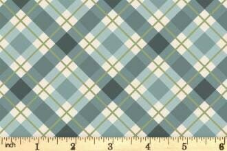 Lewis & Irene Celtic Christmas Fabric Collection Winter Blue Check C132A Authentic Premium 100% Cotton Quilt Shop Quality Fabrics