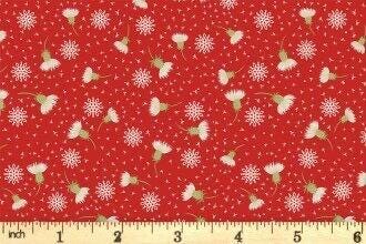 Lewis & Irene Celtic Christmas Fabric Collection Thistledown on Red C134B Authentic Premium 100% Cotton Quilt Shop Quality Fabrics