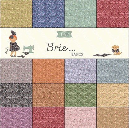 Tilda Brie Fabric Collection 32pc 5" Charm Pack Authentic Premium 100% Cotton Fabrics