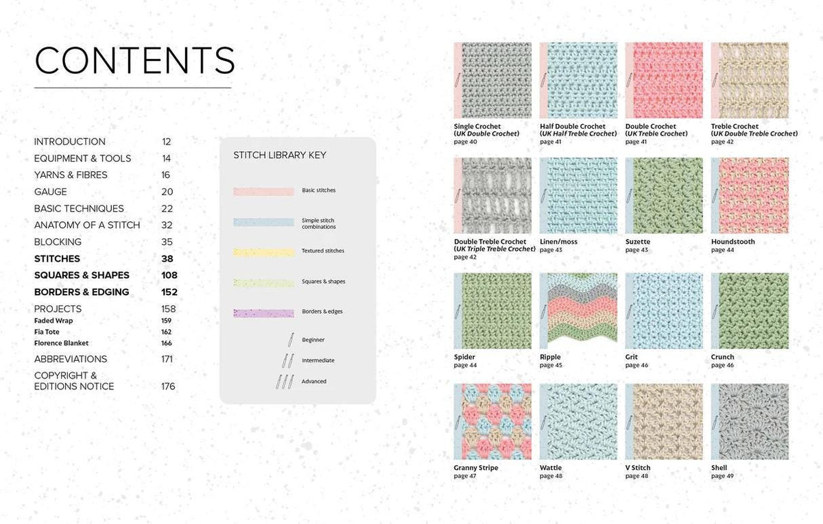 Bella Coco's Crochet Stitch Library - Top 100 Stitches, Borders, and Motifs (Softcover)