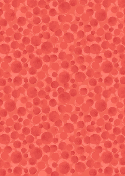 Lewis & Irene Bumbleberries Blenders Fabric Collection Polynesian Coral BB014 Authentic Premium 100% Cotton Quilt Shop Quality Fabrics
