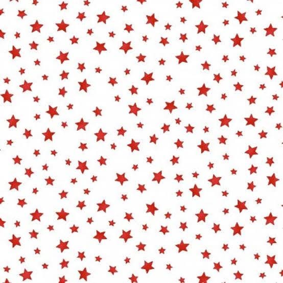 END OF BOLT 15"Maywood Studio Back Porch Celebrations Fabric Collection Red Stars on White