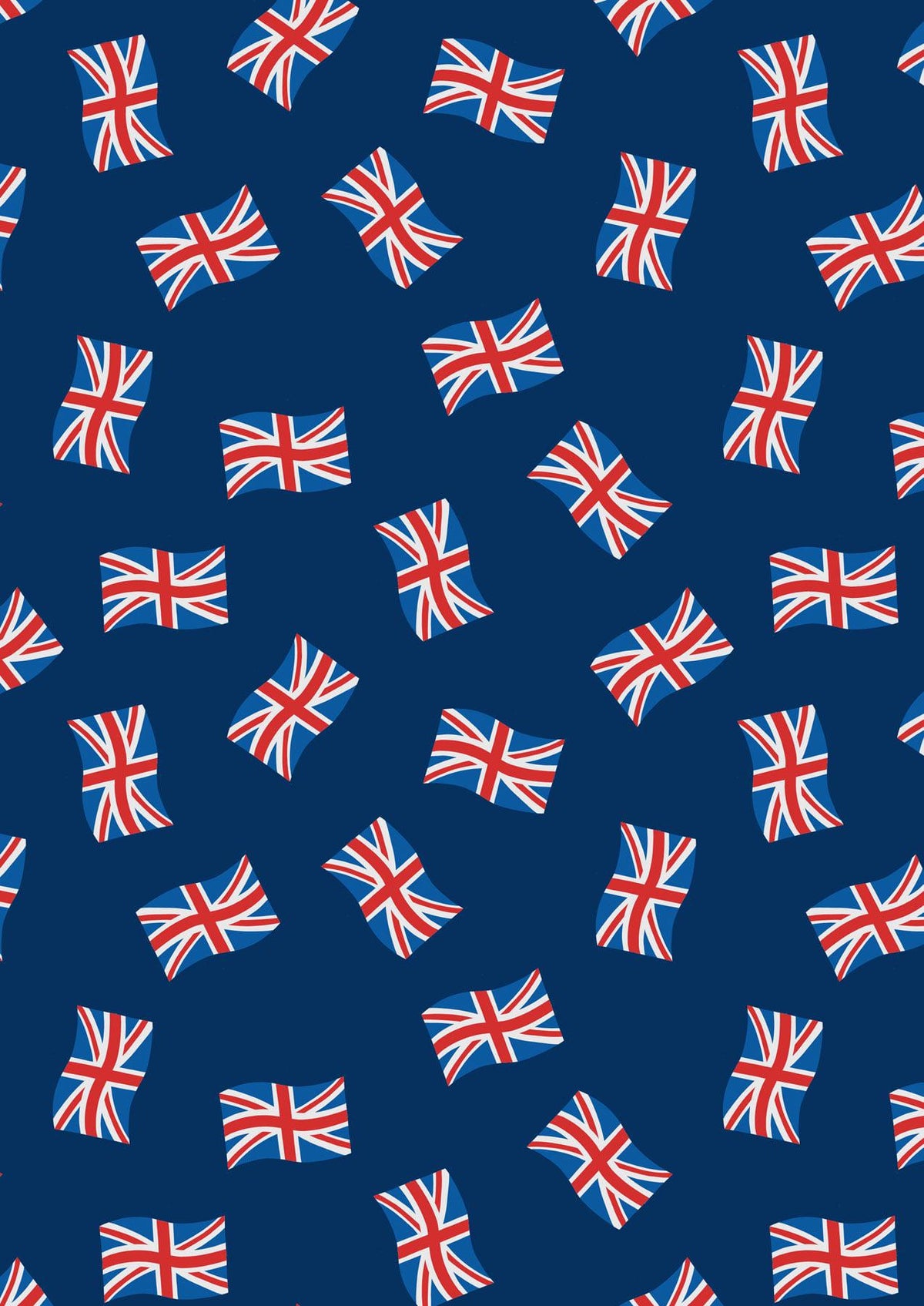 Lewis & Irene Jubilee Fabric Collection Union Jacks on Dark Blue A612.3