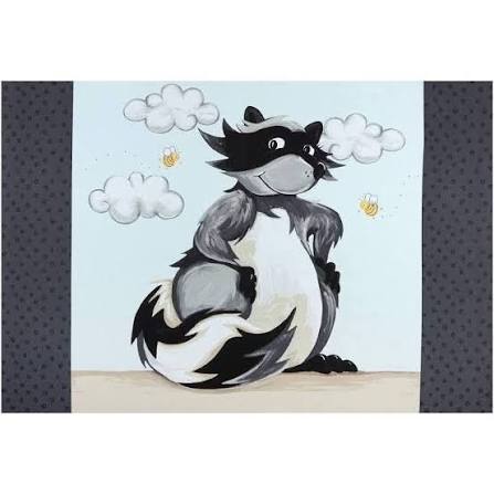 Susybee Woodland Friends, One-Yard Panel Raccoon SB20298-170