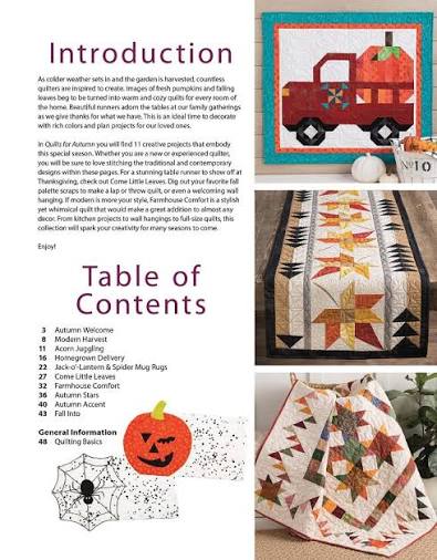 Annie's Quilting Quilts For Autumn Pattern Book - 11 Seasonal Projects For Autumn Inspiration (Softcover)
