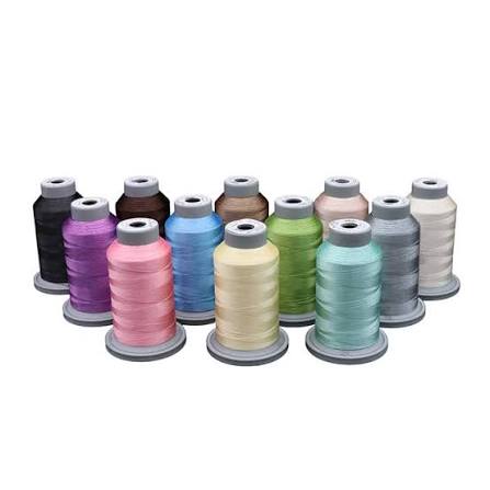 Glide Kimberbell Two Scoops 12 Mini Spool Thread Collection 40WT (Mini Spool 1100YDS) Authentic Premium 100% Polyester Thread