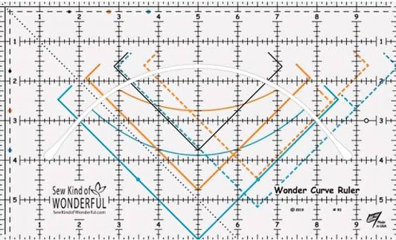 Sew Kind of Wonderful Wonder Curve Ruler 6”x10”