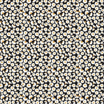 Poppie Cotton Hopscotch & Freckles Fabric Collection Mini Calico on Black Authentic Premium 100% Cotton Quilt Shop Quality Fabrics