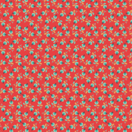 Poppie Cotton Betsy's Sewing Kit Fabric Collection Darling Daisy on Red Authentic Premium 100% Cotton Quilt Shop Quality Fabrics