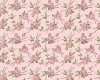 Poppie Cotton Country Roads Fabric Collection Shenandoah on Pink Authentic Premium 100% Cotton Quilt Shop Quality Fabrics