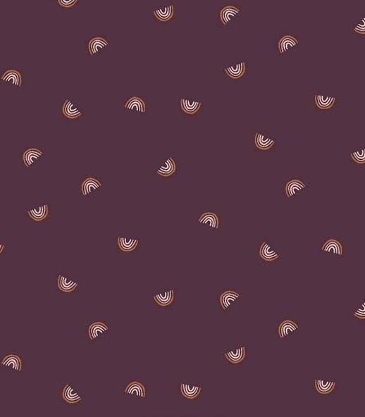 Cotton + Steel Always Look For Rainbows Fabric Collection Mini Rainbows on Nightshade Authentic Premium 100% Cotton Fabrics