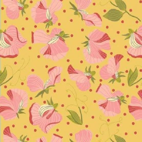 Poppie Cotton Prairie Sisters, Sara Floral, Yellow PH23426