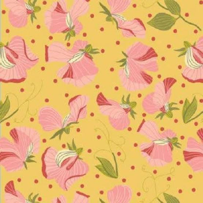 Poppie Cotton Prairie Sisters, Sara Floral, Yellow PH23426