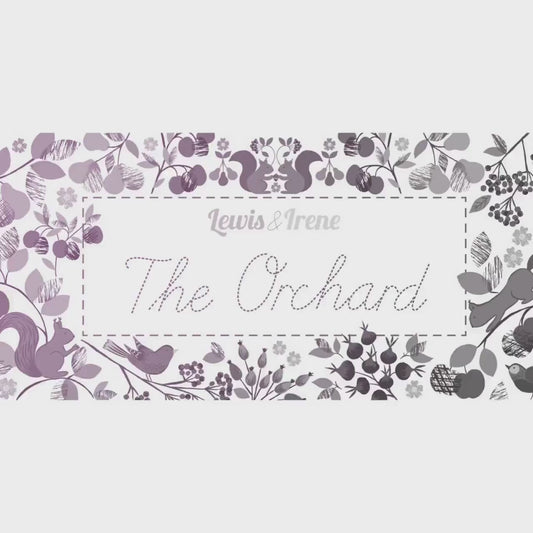 Lewis & Irene The Orchard Fabric Collection Abstract Berries on Cream Authentic Premium 100% Cotton Quilt Shop Quality Fabrics